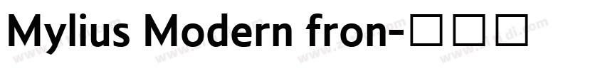 Mylius Modern fron字体转换